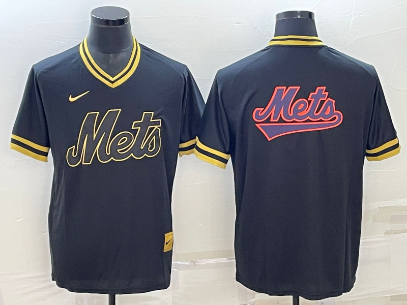 Men's New York Mets Black Team Jersey